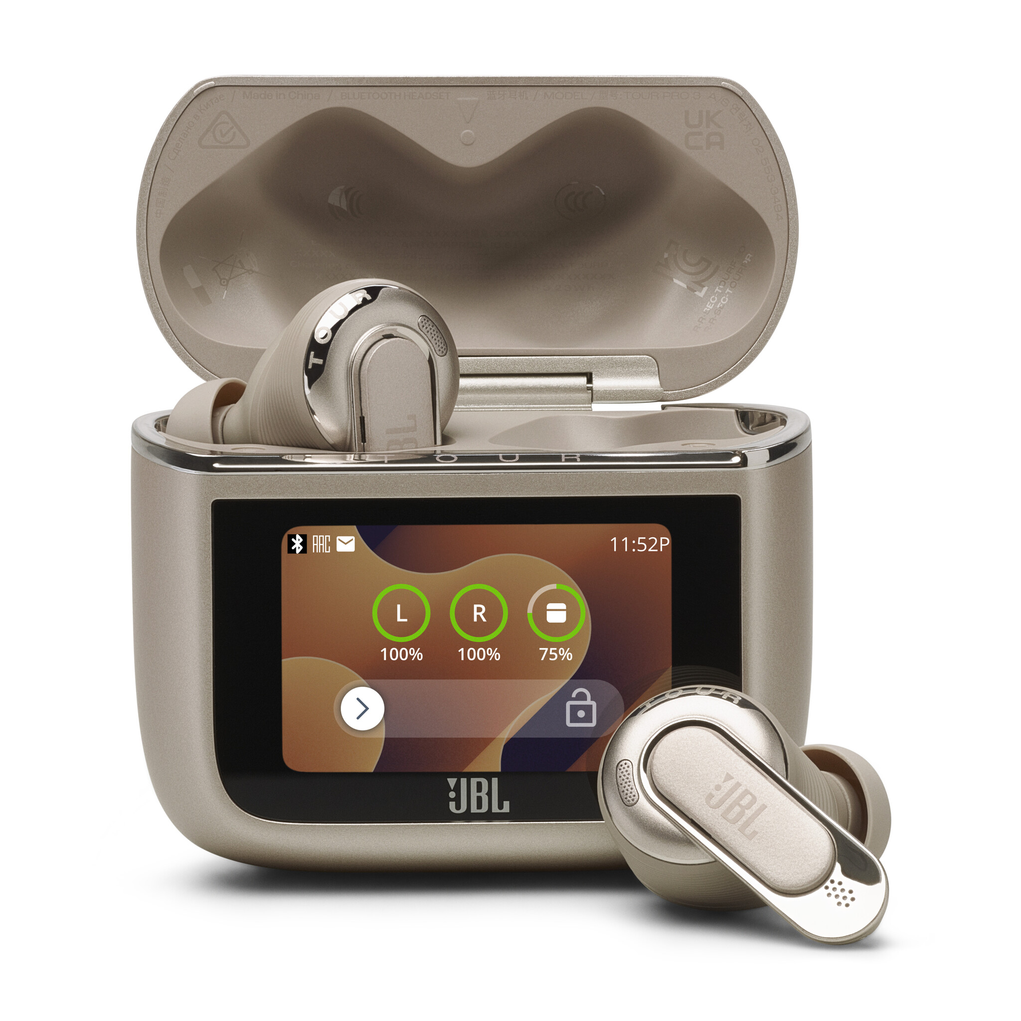 JBL Tour Pro 3 Latte - Draadloze oordopjes