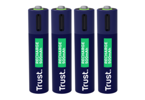 Trust USB-C oplaadbare AAA-batterijen (4-pack)