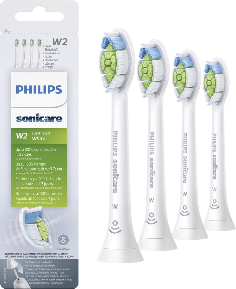 Philips Sonicare Optimal White Standaard HX6064/10 Opzetborstels - Opzetborstel