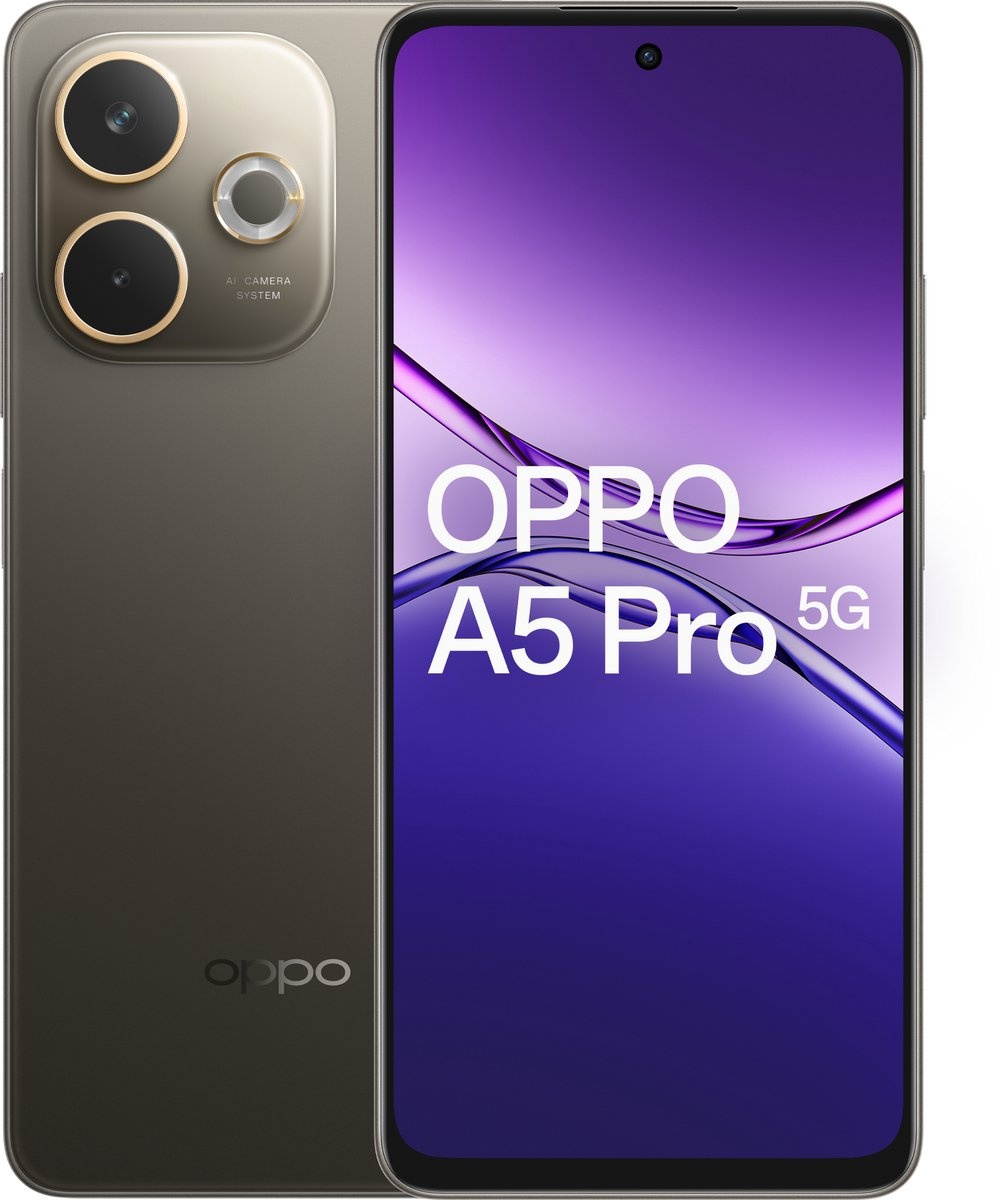 OPPO A5 Pro 5G 256GB Black Brown - Mobiele telefoon