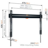 Vogel's TVM 3605 Muurbeugel 40-100 inch - TV muurbeugel