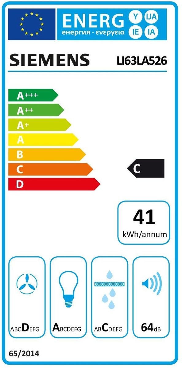 Siemens LI63LA526 - Vlakscherm afzuigkap