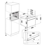 Indesit MWI 3445 BL - Inbouw magnetron
