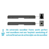 Cavus SBU03 Universele Soundbar muurbeugel - Muurbeugel