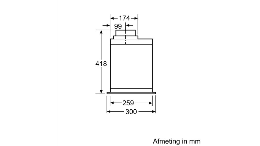 Siemens LB59584M - Inbouw afzuigkap