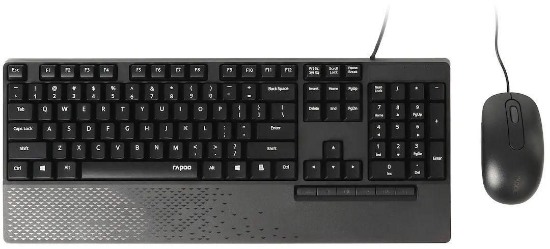 Rapoo Wired Combo NX2000 - Toetsenbord + muis set