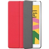 Just in Case Smart Tri-Fold Case - Apple iPad 10.2 - Rood - Tablethoes