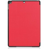 Just in Case Smart Tri-Fold Case - Apple iPad 10.2 - Rood - Tablethoes