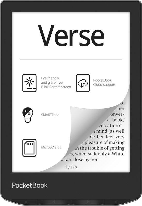 PocketBook Verse Mist Grey - E-reader