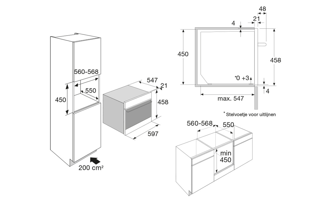 ATAG OX4511C - Inbouw oven