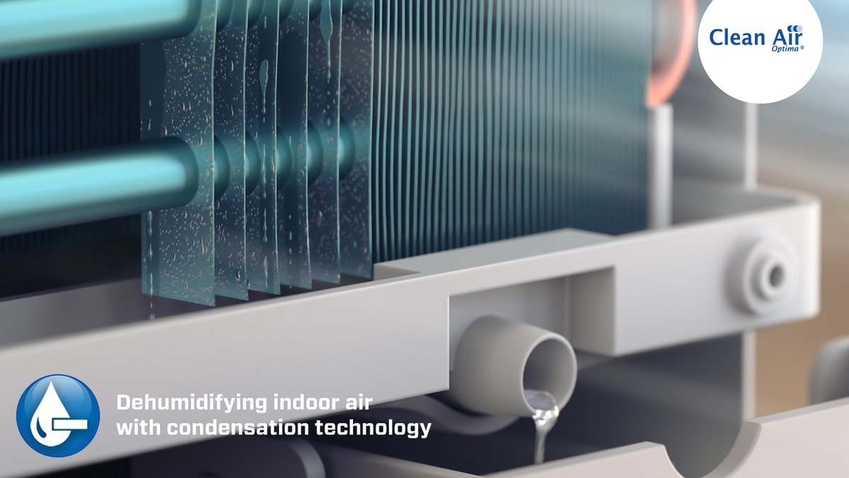 Clean Air Optima CA-704 Smart Wit/zwart - Luchtontvochtiger