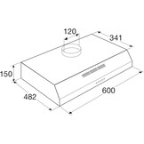 ETNA AO761RVS - Onderbouw afzuigkap