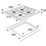 ETNA T106VRVSA - Gaskookplaat