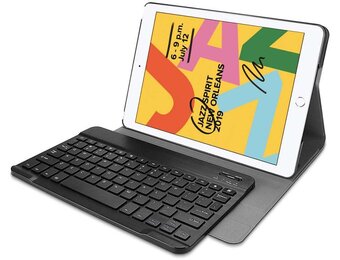 Just In Case Just in Case Premium Bluetooth Keyboard - Apple iPad 10.2 - Zwart - Tablethoes