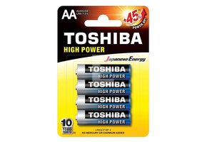 Toshiba High Power AA 1.5V 4 stuks
