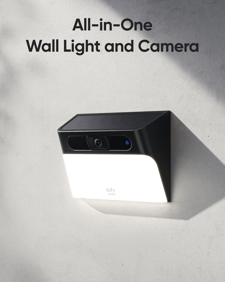 eufy Solar Wall Light Cam S120 - Beveiligingscamera