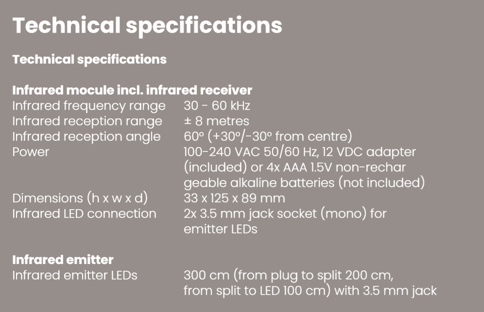 Marmitek Invisible Control Black 4 Infrarood verlenger