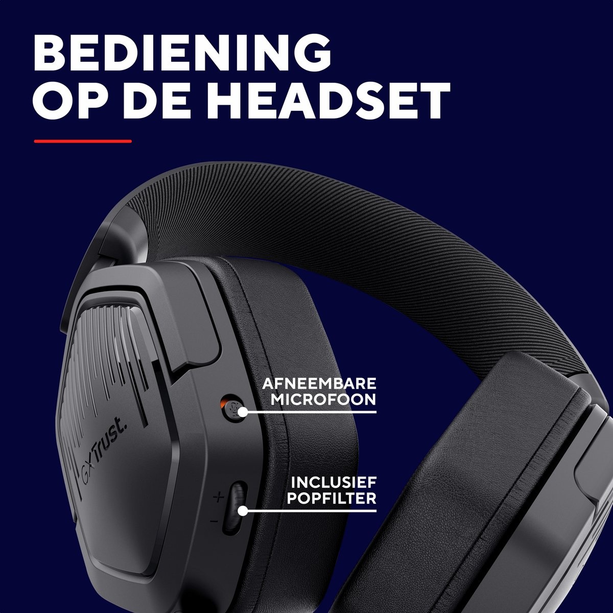 Trust GXT492 Carus Zwart - Gaming headset