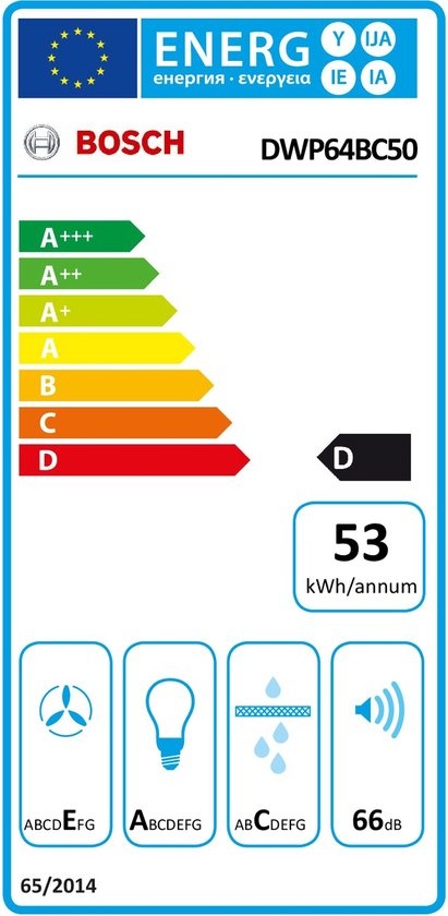 Bosch DWP64BC50 - Wandschouw afzuigkap