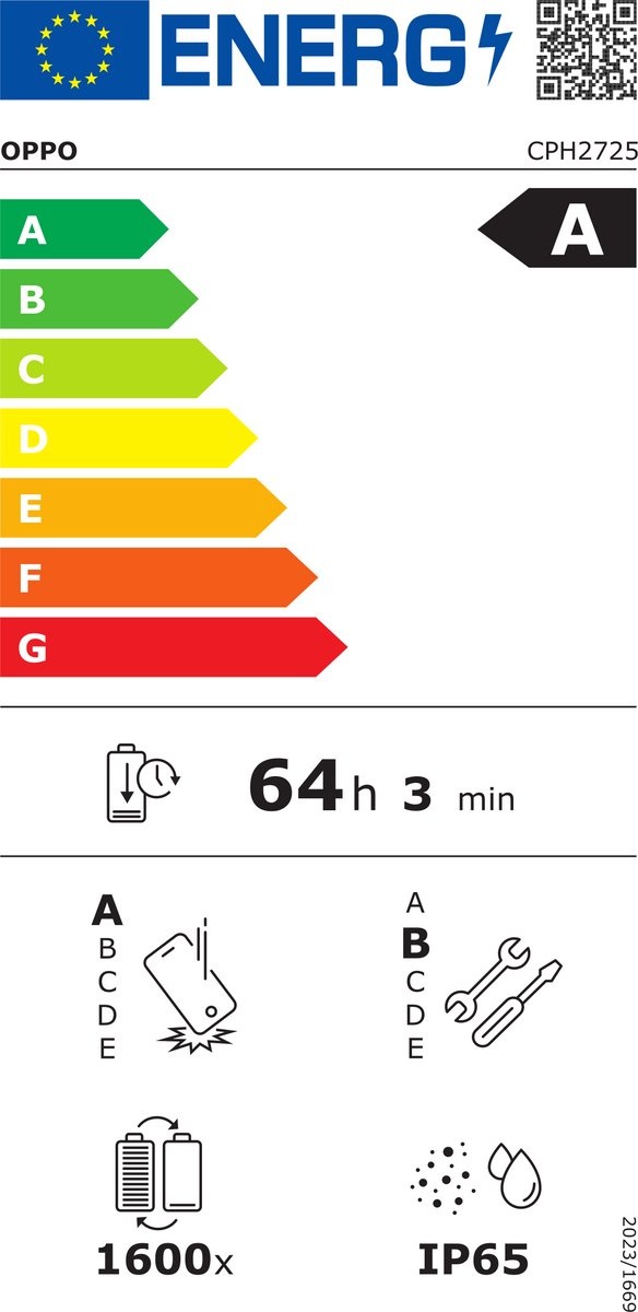OPPO A5x 128 GB Zwart/Blauw - Mobiele telefoon