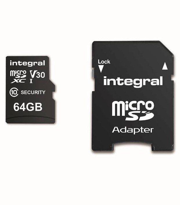 Integral Security MicroSDXC 64GB Class 10 - Micro SD kaart