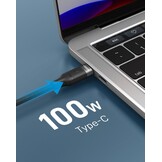 Veger CC02 USB-C naar USB-C kabel 1.5m Braided Nylon