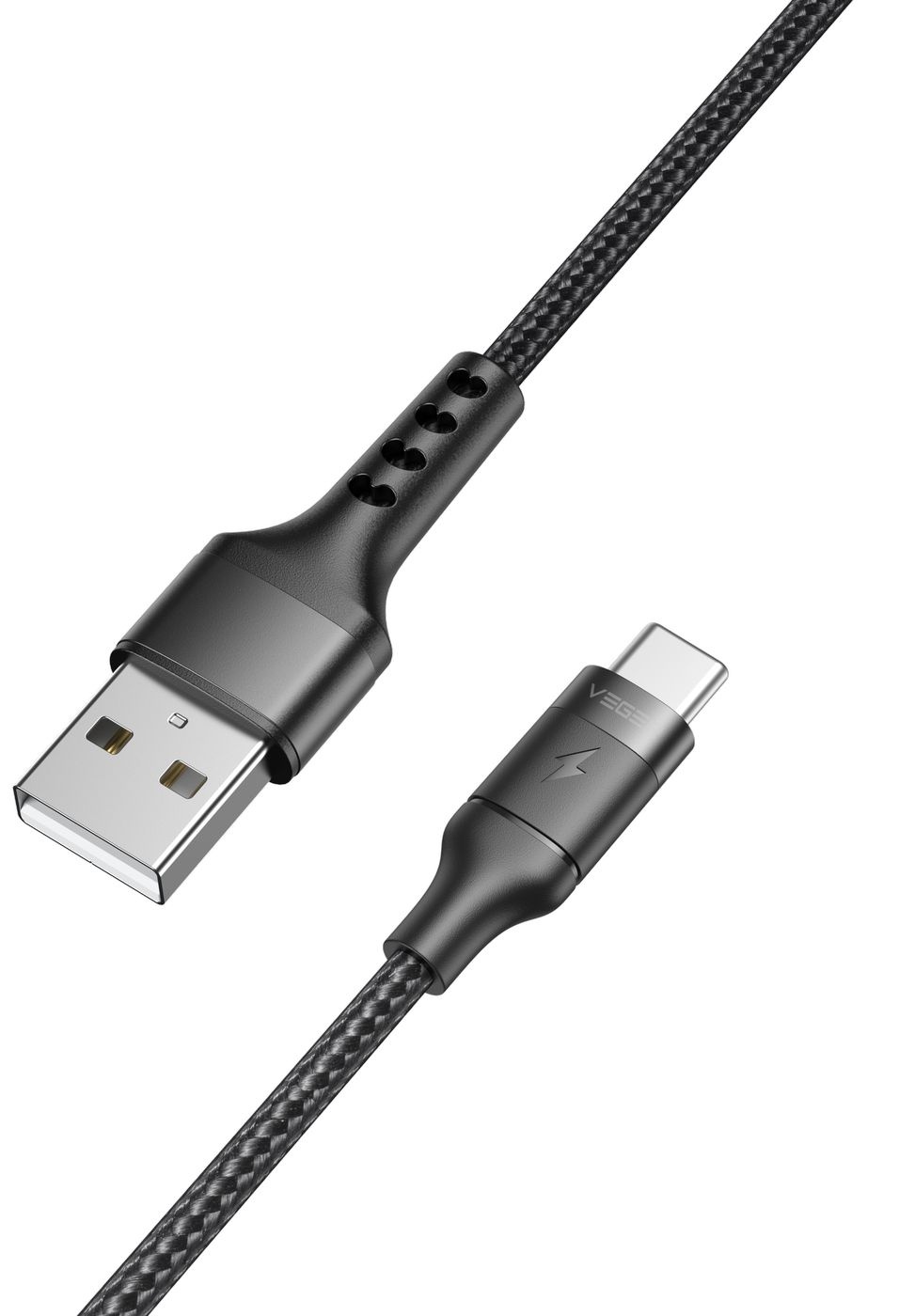 Veger AC03 USB-A naar USB-C kabel 1.5m Braided Nylon