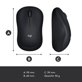 Logitech M185 Grijs - Muis