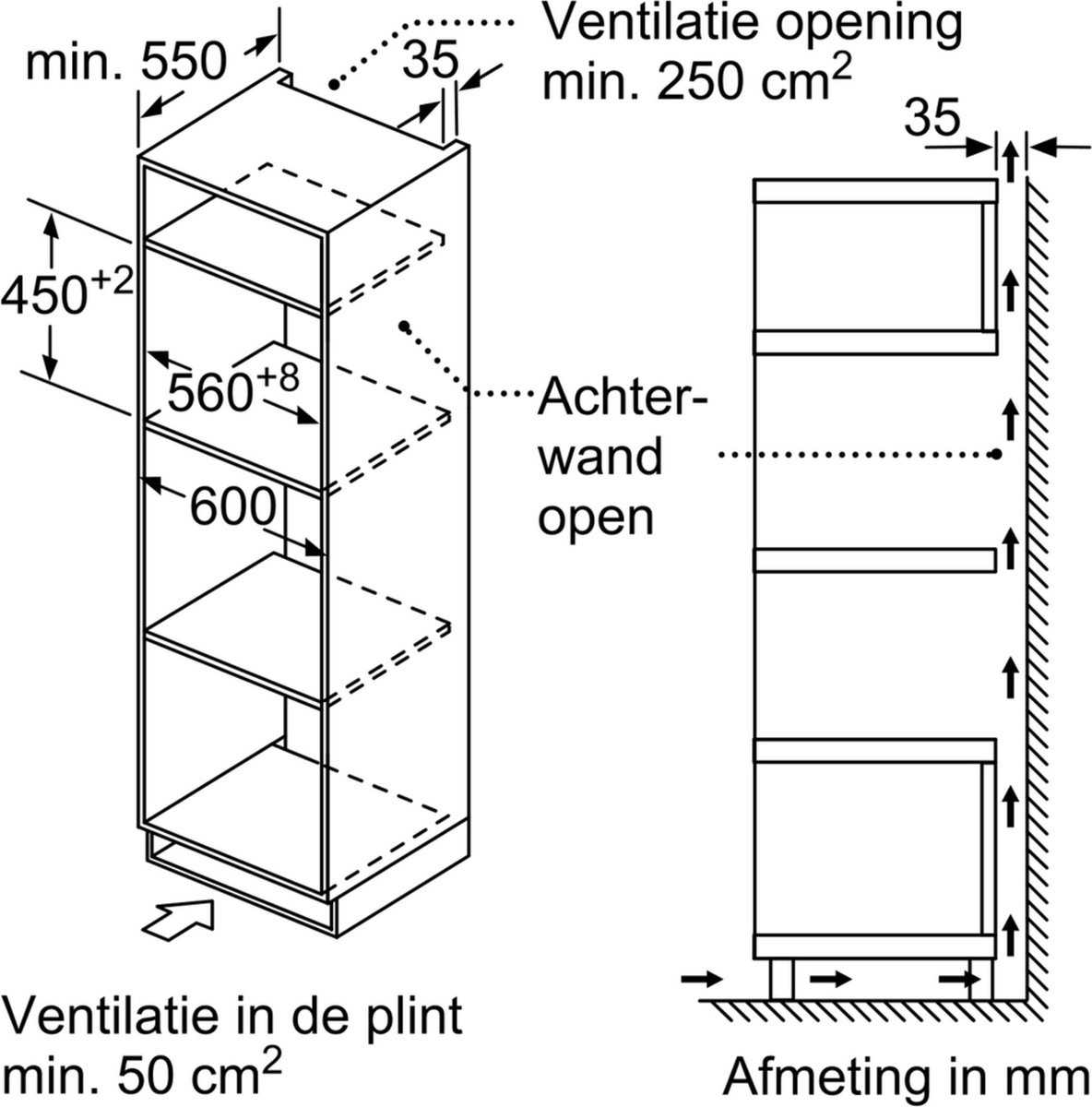 Bosch CMA585GB1 Serie 6 - Inbouw magnetron