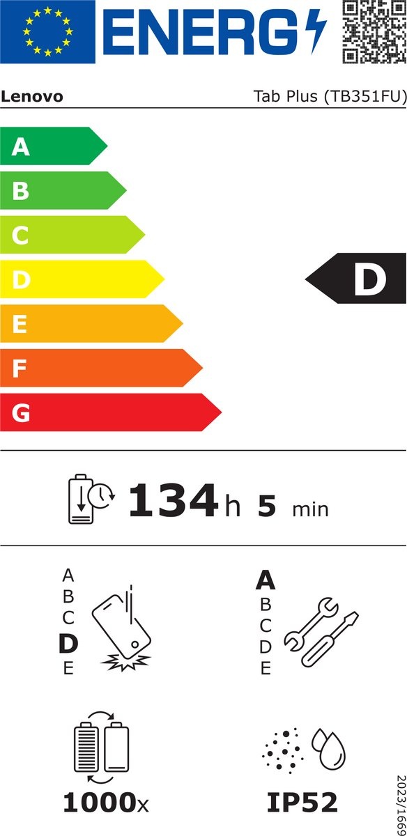 Lenovo Tab Plus (ZADX0142SE) 128GB Grijs - Tablet