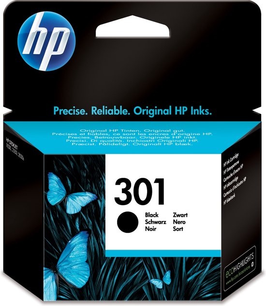 HP 301 Zwart - Inktcartridge