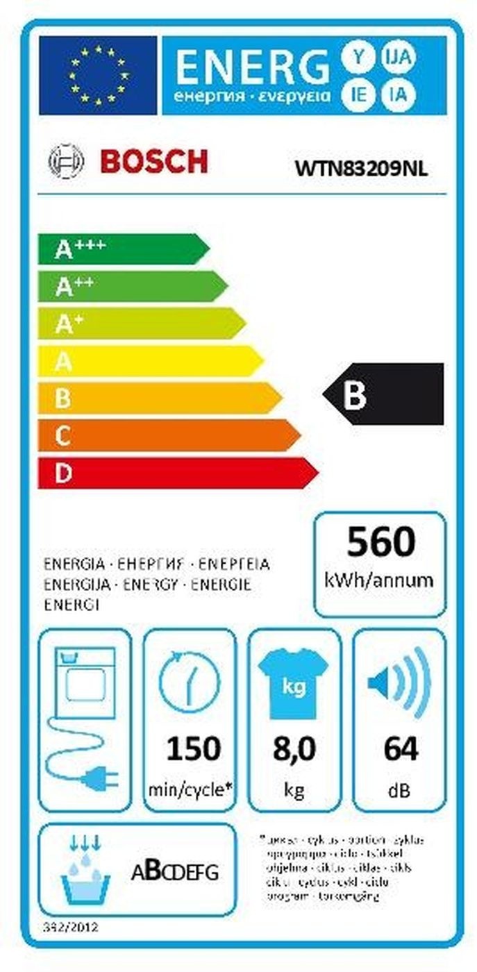 Bosch Serie 4 WTN83209NL EXCLUSIV  - Condensdroger