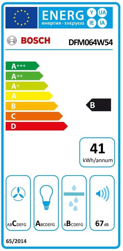 Bosch DFM064W54 - Vlakscherm afzuigkap