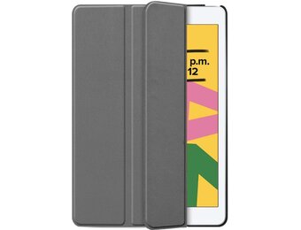 Just in Case Smart Tri-Fold Case - Apple iPad 10.2 - Grijs - Tablethoes
