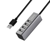 Hoco USB 2.0 HUB 4 poorten Grijs - USB-hub