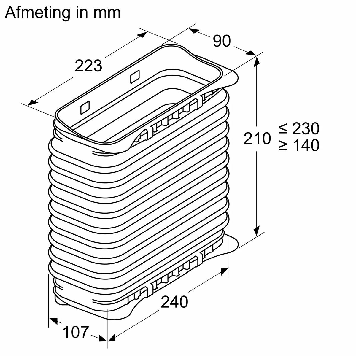 Bosch HEZ9VDSS2 Vlakke buis verbindingshuls