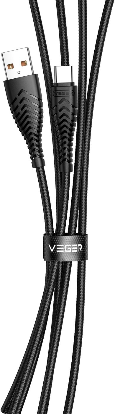 Veger V104 USB-A naar USB-C kabel 1.2m Nylon