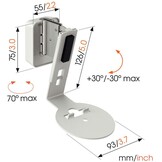 Vogel's SWM 4111 voor Sonos Era 100 Wit - Muurbeugel