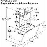 Bosch DWK65DK60 - Wandschouw afzuigkap