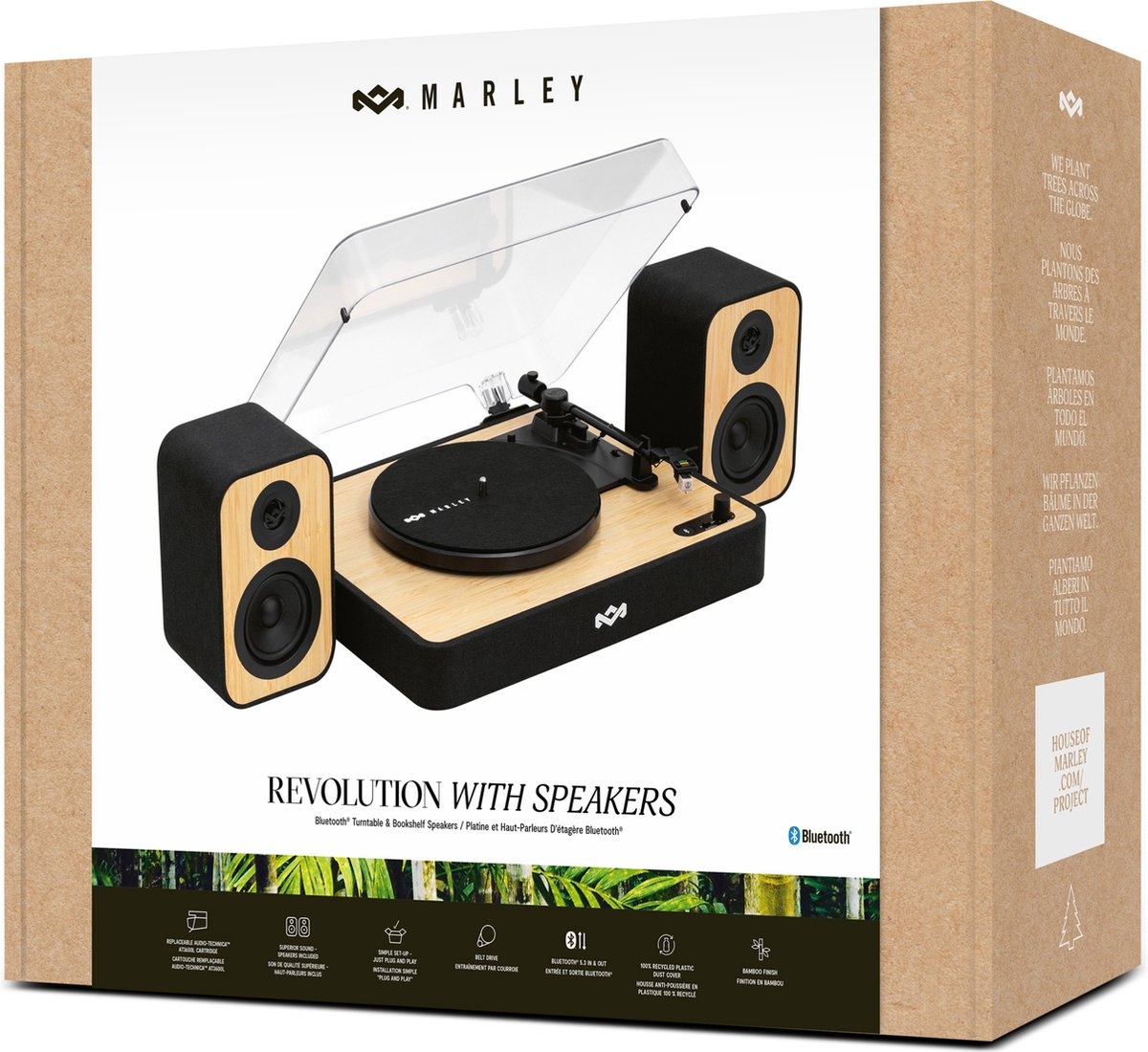 House of Marley Revolution Bruin - Platenspeler