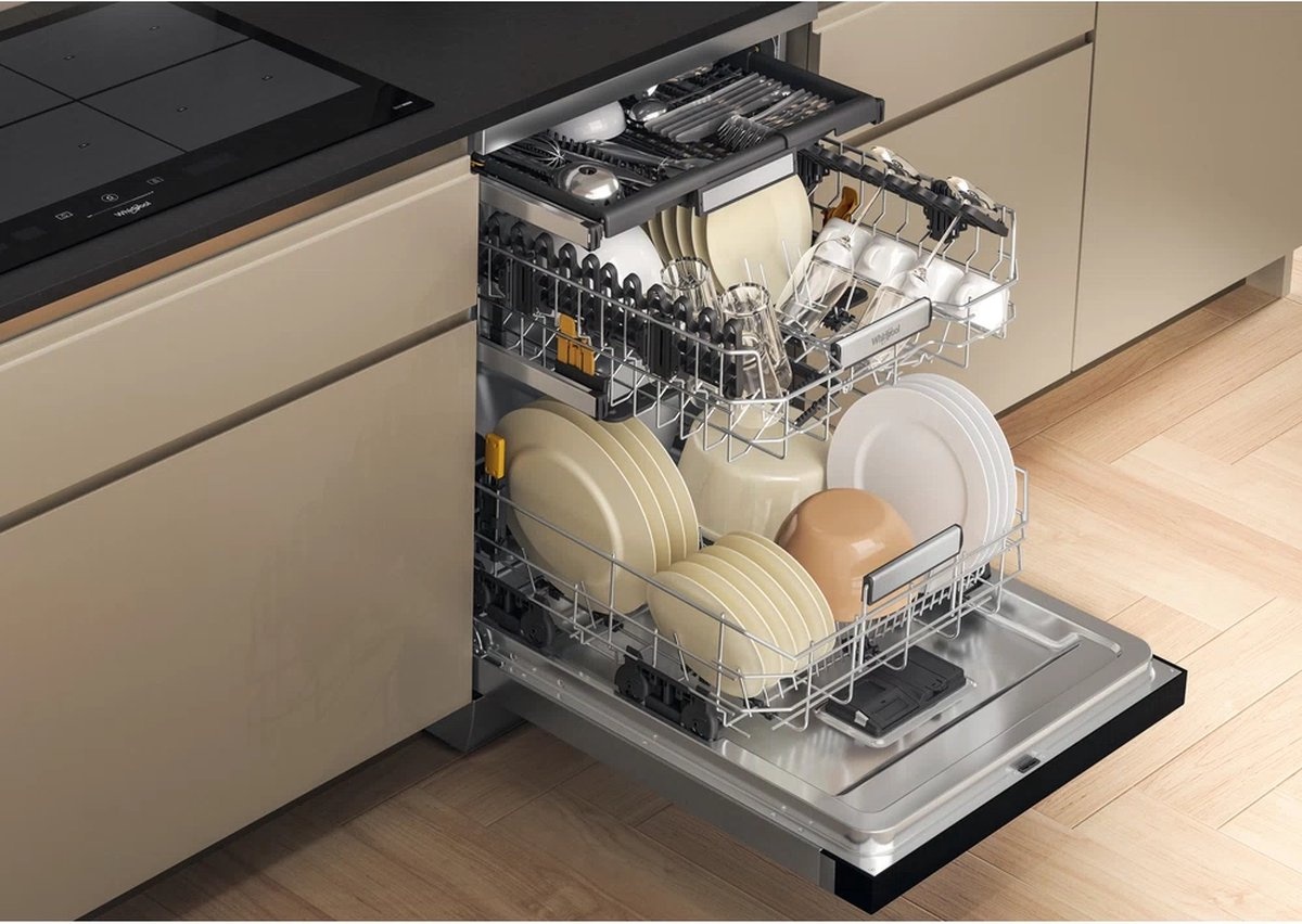 Whirlpool W7F HS41 X - Vrijstaande vaatwasser