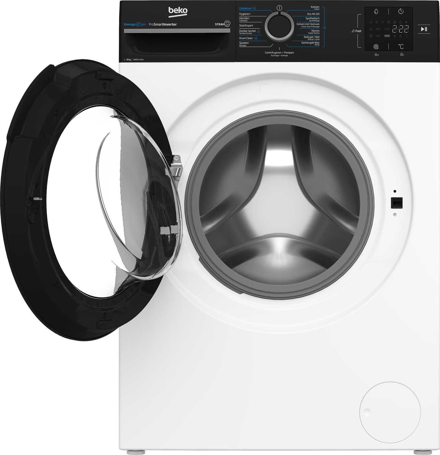 Beko BM3WFT3841B EnergySpin - Wasmachine