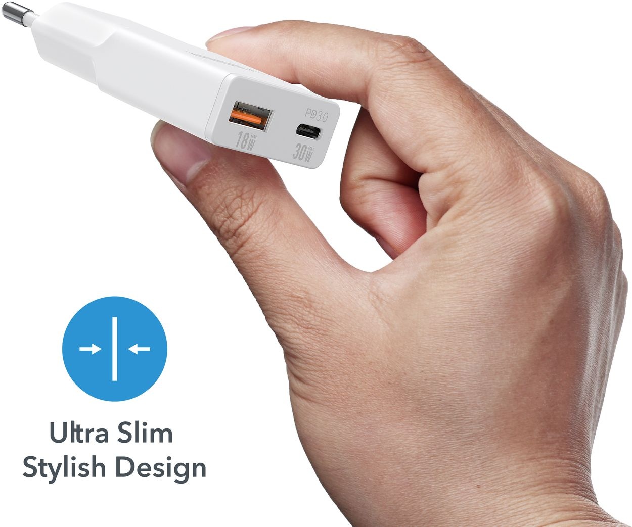 Veger USB-A naar USB-C QC PD 30W 30W1A1C telefoonoplader