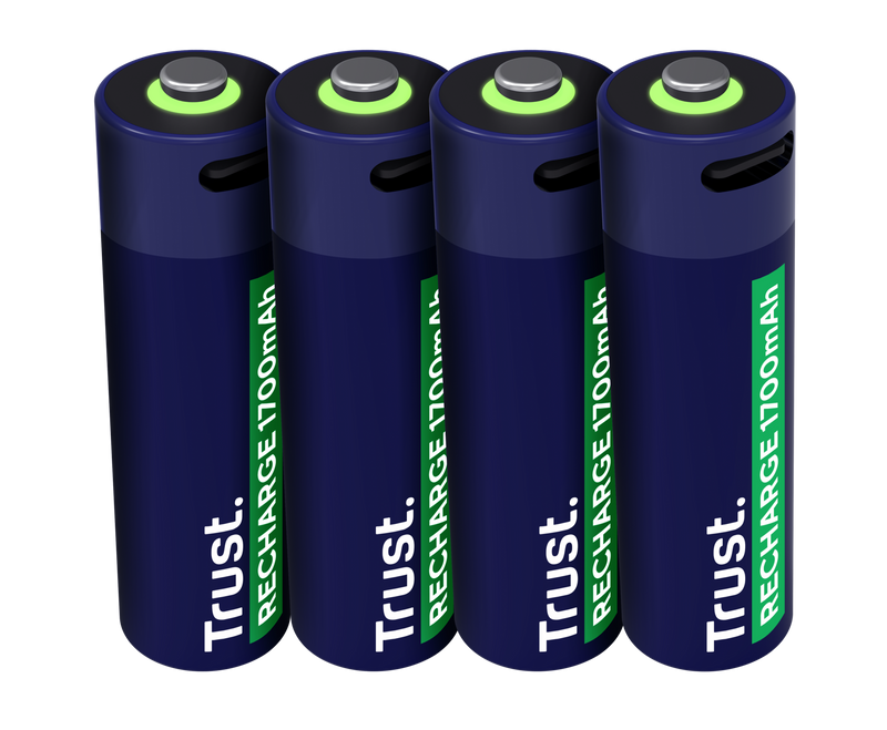 Trust USB-C oplaadbare AA-batterijen (4-pack)