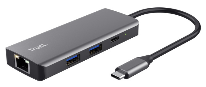 Trust Dalyx 6-in-1 USB-C-adapter - Adapter