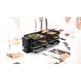Princess 162925 Raclette Piano Black 8 - Gourmetstel