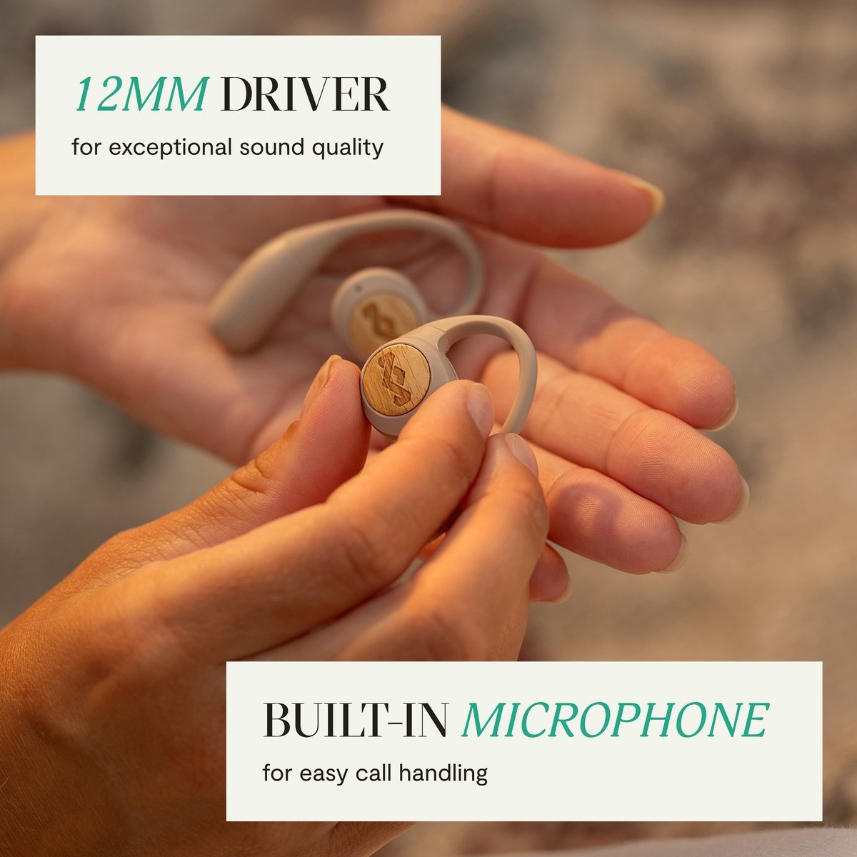 House of Marley Liberate Open-Ear True Wireless Cream - Draadloze oordopjes