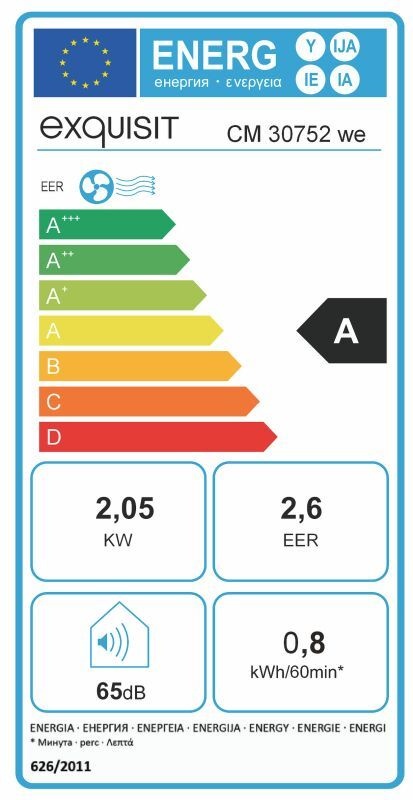 Exquisit CM 30752 WE - Mobiele airco