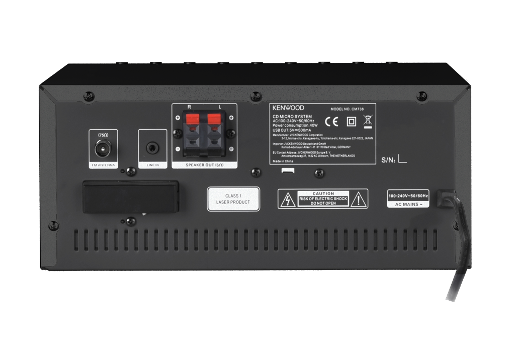 Kenwood M-9000S Zwart - Stereo set