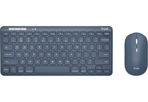Trust Lyra Blauw - Toetsenbord + muis set
